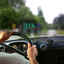 Совместимость со всеми автомобиля Скорость проектор на лобовое стекло Head Up Дисплей GPS HUD overspeed сигнализации Авто Цифровой Скорость ometer