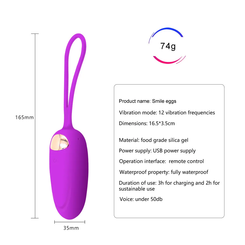 Smile Egg Vibrating Egg Massager Vagina Balls Wireless Remote Control Vibrating Panty Vibrator Sex-toys For Women Couples  (17)