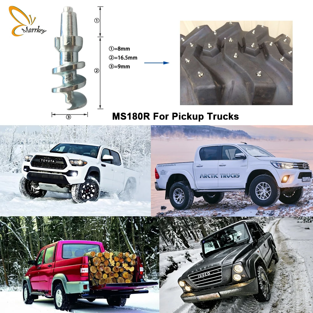 Marrkey 20 шт. MS180R 24 5 мм Шипы/шипы для шин/винтовые шипы внедорожника грузовика ATV/UTV