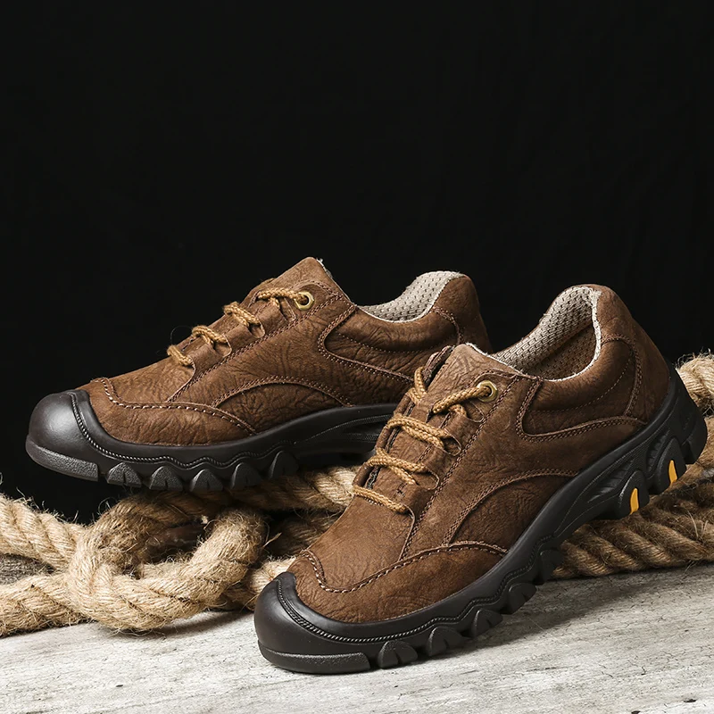 Мужские ботинки ручной работы в стиле ретро ботильоны из натуральной кожи водонепроницаемые рабочие ботинки Классическая Осенняя мужская обувь