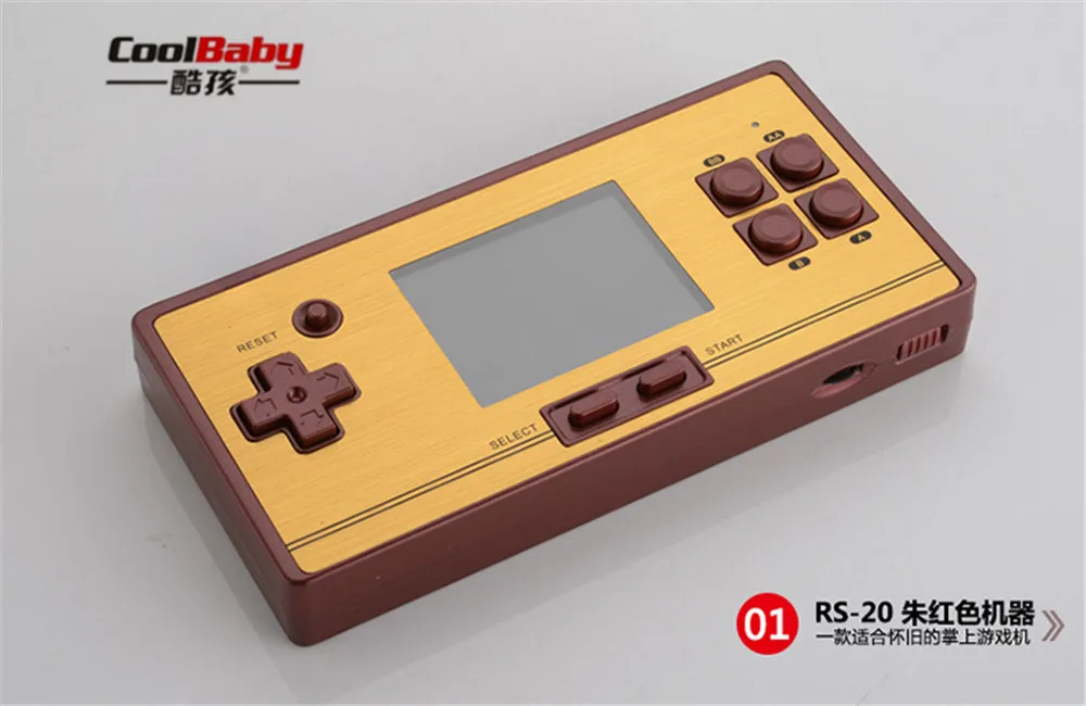 Coolbaby RS 20 встроенный 600 различных игр 2 6 дюймовый экран детская игра 8 бит ручной