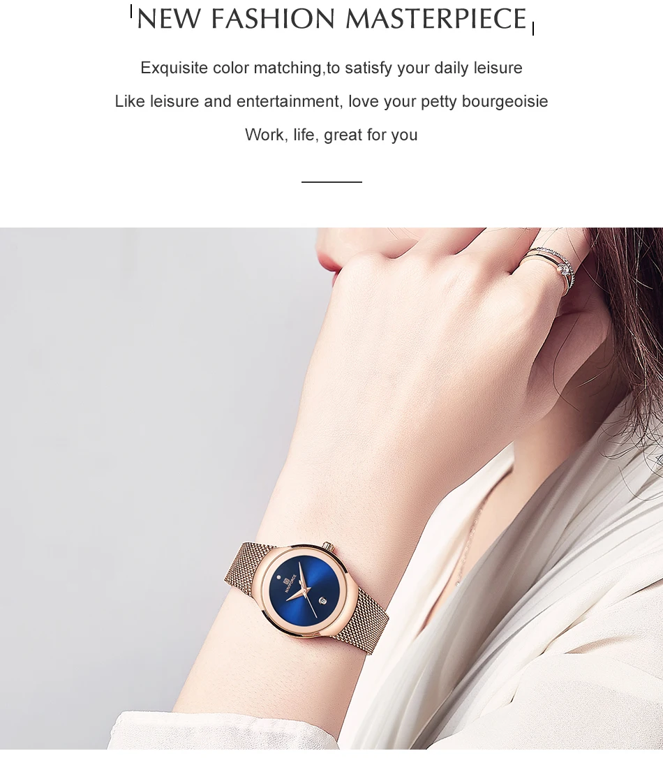 Для женщин наручные часы naviforce Топ Элитный бренд Женская мода аналоговые кварцевые часы Дамы Простой ультра-тонкий серебристый белый наручны