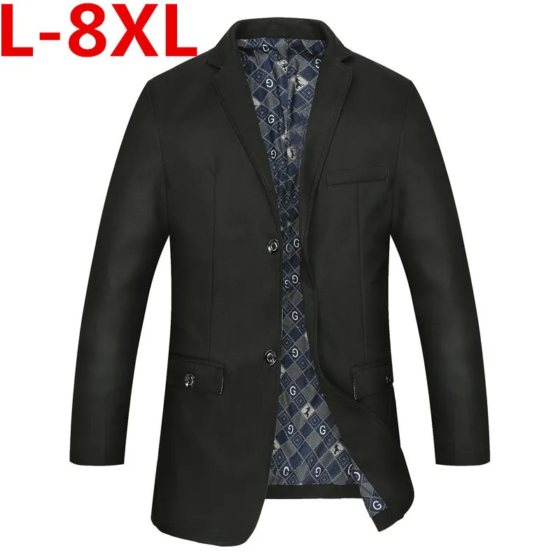 Высокое качество Новый Плюс Размер 9xl 8XL 7XL 6XL Тонкий льняной костюм Мужская одежда