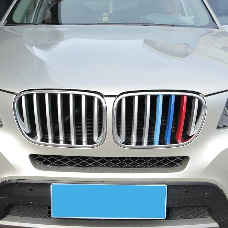 Для BMW X3 X4 F25 F26 G01 G02 2011 до 2018 7 решеток 3D M Автомобильная передняя решетка отделка