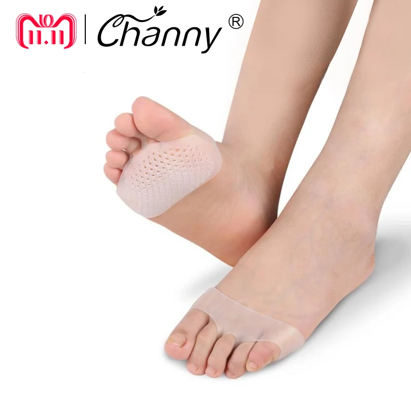

Channy Medical Honeycomb Silicone Gel Anti-slip Forefoot Half Yard Insoles for High heel Shoes Sore Pain Relief Toes Pads Insole