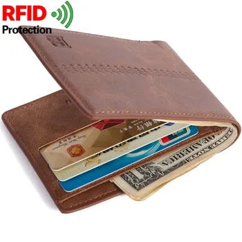 New RFID Fashion Men Wallets Small Wallet Men Money Purse Coin Bag Short Male Wallet Card Holder Slim Coin Purse Big Capacity noenname handmade fashion flower embroidery design purse high capacity women card coin wallet national style ladys bag