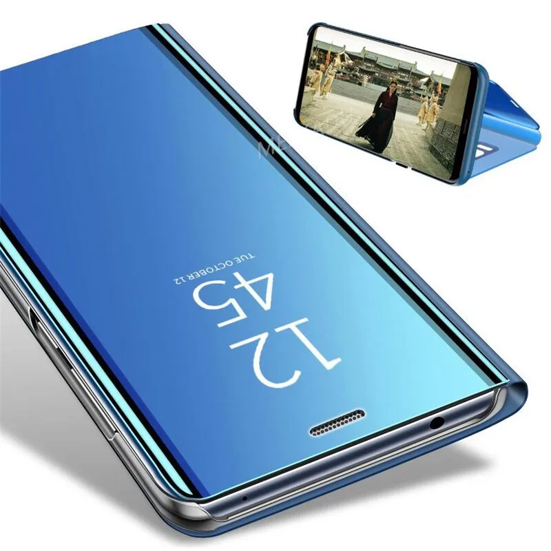 Mirror Smart View Case For Xiaomi Redmi 5 Plus 6A Note 5 4X 6 Pro Flip Stand Case For Xiaomi Mi 5 8 SE A1 A2 Lite Max 3 Cover