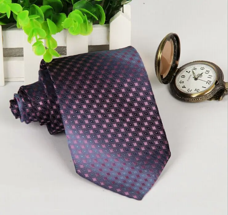% Silk 2014 новый фиолетовый галстук 8 см узор в горошек мужские галстуки модные