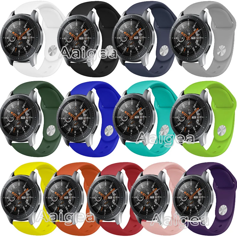 

Colorful Soft Silicone Watch Strap Band For Samsung Galaxy Watch 46mm Smart Watch Replacement Sports Bracelet Wrist band strap