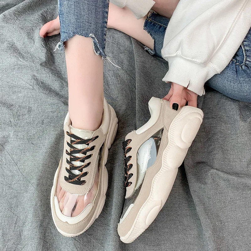 

2019 spring new thick-soled women's shoes platform casual shoes with women's vulcanized shoes
