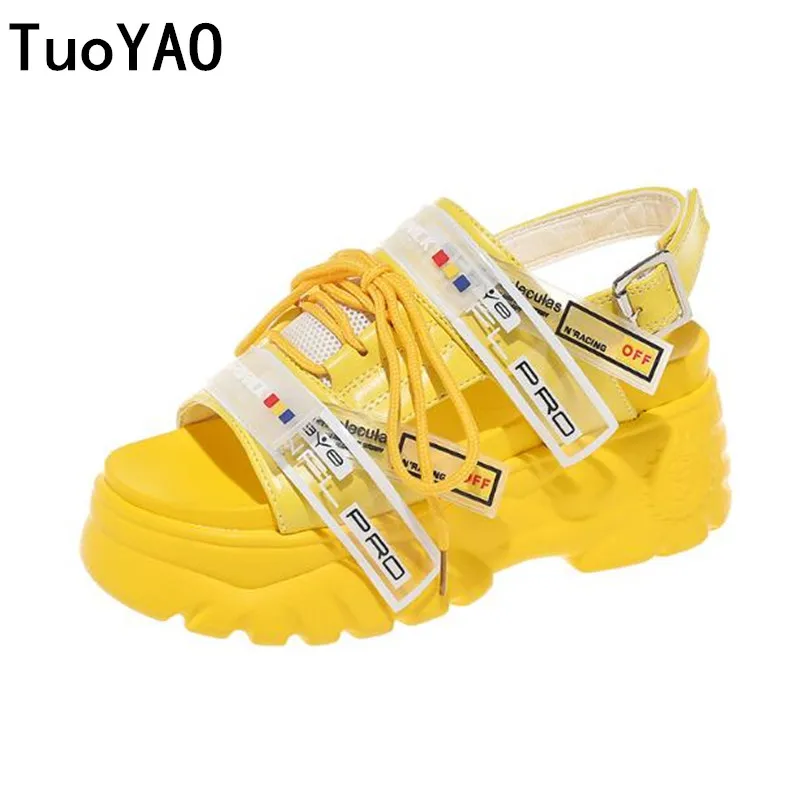 

Summer Women's Sandals High Heels Sandals For Women 6.5CM Heels Gladiator Sandal Wedge Platform Shoes Summer Casual Sneakers