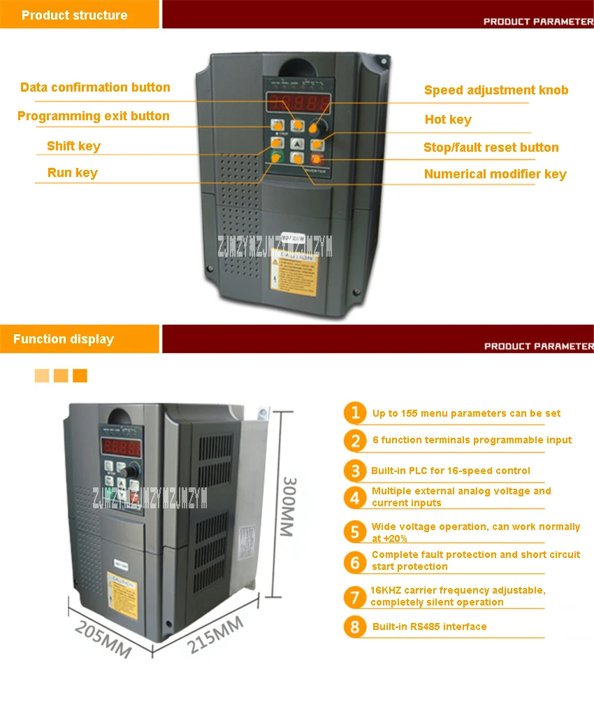 Высококачественный SL-475EE 7.5KW инверторный привод переменного тока 220 V/380 V трехфазный инвертор 0-400Hz инвертор с переменной частотой