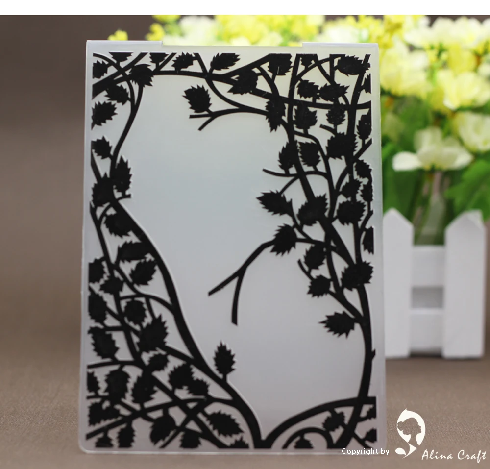 

AlinaCraft PLASTIC EMBOSSING FOLDER Siberian cocklebur DIY scrapbook album card gift decoration cutting dies paper craft making