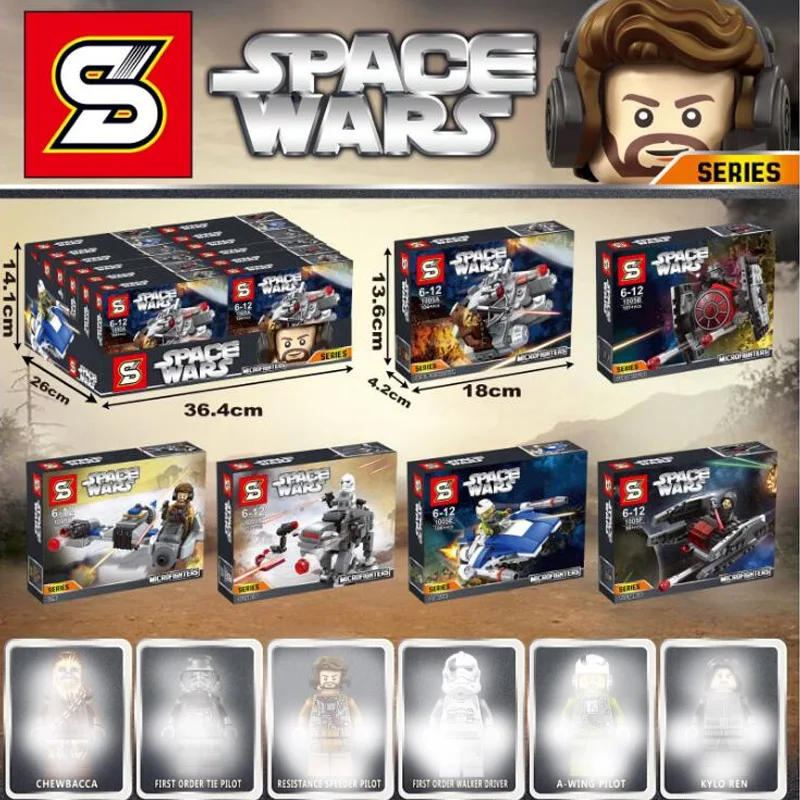

Star Wars MICROFIGHTERS Republic Gunship ARC-170 Starfighter Building Blocks Model Toys Compatible with Legoings