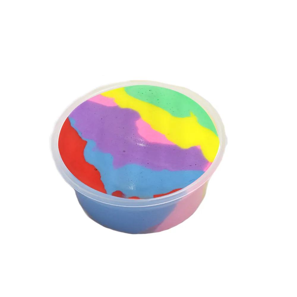 

Beautiful Color Mixing Cloud Slime Putty Scented Stress Kids Clay Toy Children Child Imagination Education Creativity L411