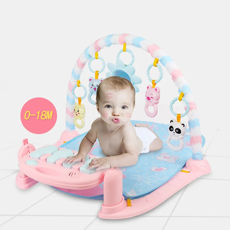 3 in 1 Baby Play Mat Baby Gym Toys Soft Lighting Rattles Musical Toys For Babies Educational Toys Play Piano Gym Baby Gifts