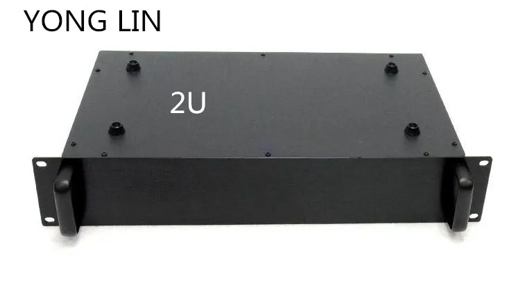 1pcs HTPC CHASSIS 2U chassis 19 inch case data switch box Chassis power communication server chassis