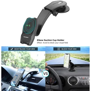 Image 5 - Yianerm magnetyczna bezprzewodowa ładowarka qi uchwyt samochodowy na telefon 10W szybkie bezprzewodowe ładowanie stojak na iphonea Xs Max 8 Plus Samsung Note 9