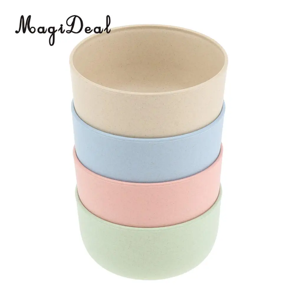MagiDeal 4pcs Outdoor Camping Picnic Bowl Anti Scald Tableware Assorted Color Dish