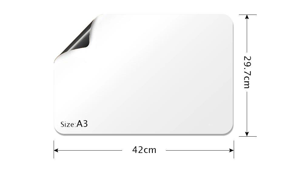 A3 магнитная доска наклейка Рисование сообщение холодильник домашний офис Памятка доска