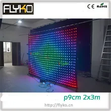 Китайские инновационные продукты 2*3 светодиодный занавес светодиодная завеса для зрелищных мероприятий светодиодный сетчатый дисплей видео занавес