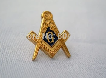 

Masonic Gold Tone Square and Compass Film TV Emblem Metal Lapel Pin Brooch Hat Badge Cool Biker retro emo punk rockabilly