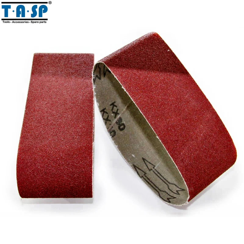 TASP 5pcs 3" x 18" Belt Sander Sandpaper 75x457mm Sanding Belt Aluminium Oxide Abrasive Woodworking Tools- MSB75457