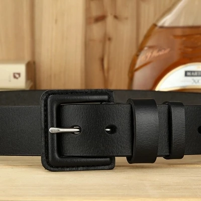 

Anti Metal Allergy Pin Buckle Men Dermis Waist Belt Over Security Door Non Iron Non Magnetic Belt Width 3.8cm