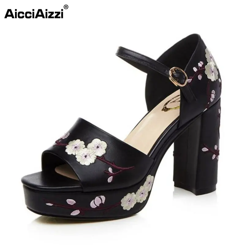 Talons Cuir Aicciaizzi Forme 34 Véritable Taille Sandales En D'été Kc3F1TlJ