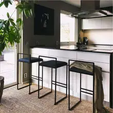 Скандинавский барный стул, современный минималистичный барный стул, модный парадный стол, стул, индивидуальная индивидуальность, барный стул, креативный высокий стул