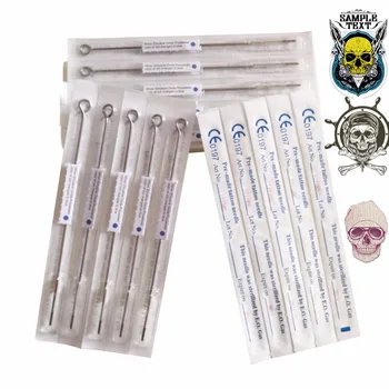 5 pcs Tattoo Needles 1/3/5/7/9/11/13RL Assorted Sterilized Tattoo Machine Needles Free Shipping CE high quality high quality 100pcs assorted sterilized tattoo premium needles round shader 1205m1 for tattoo machine gun grip tip free shipping
