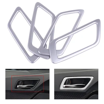 

beler 4pcs Silver ABS Plastic Matt Inner Door Handle Cover Trim Car Styling Interior Decorations Fit for Toyota CHR 2017