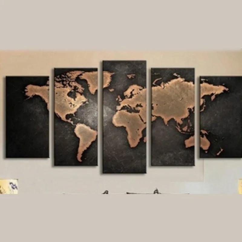 

Pop Art Canvas painting Wall Pictures for hotel Bedroom Decorative Pictures Home Decor World map decoration painting Frameless