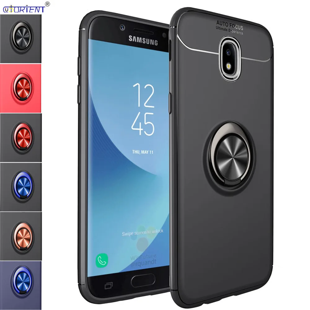 Кольцевой чехол для Samsung Galaxy J7 J3 J5 Pro 2017 чехол-бампер чехлы DS SM-J730F J530FM | Мобильные