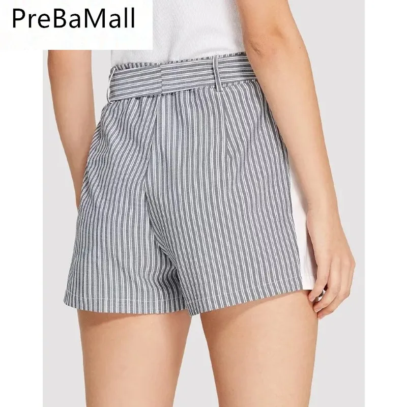 2019 New Style Striped Women Shorts Fashion Hot Ladies Sexy Summer Casual Shorts High Waist Beach Bow Trouses C113 2019 New Style Striped Women Shorts Fashion Hot Ladies Sexy Summer Casual Shorts High Waist Beach Bow Trouses C113