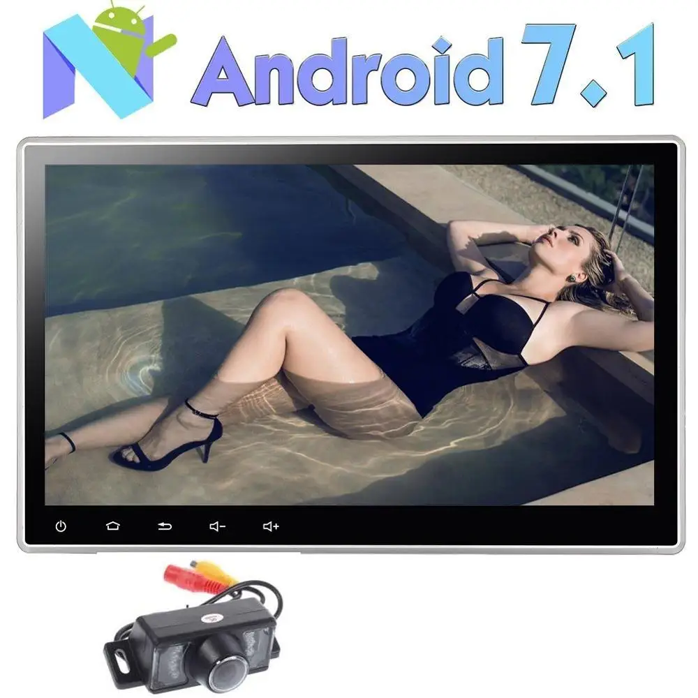 Eincar 10 1 дюйма регулировка угла обзора Android 7 Авторадио Стерео Универсальный 2Din gps