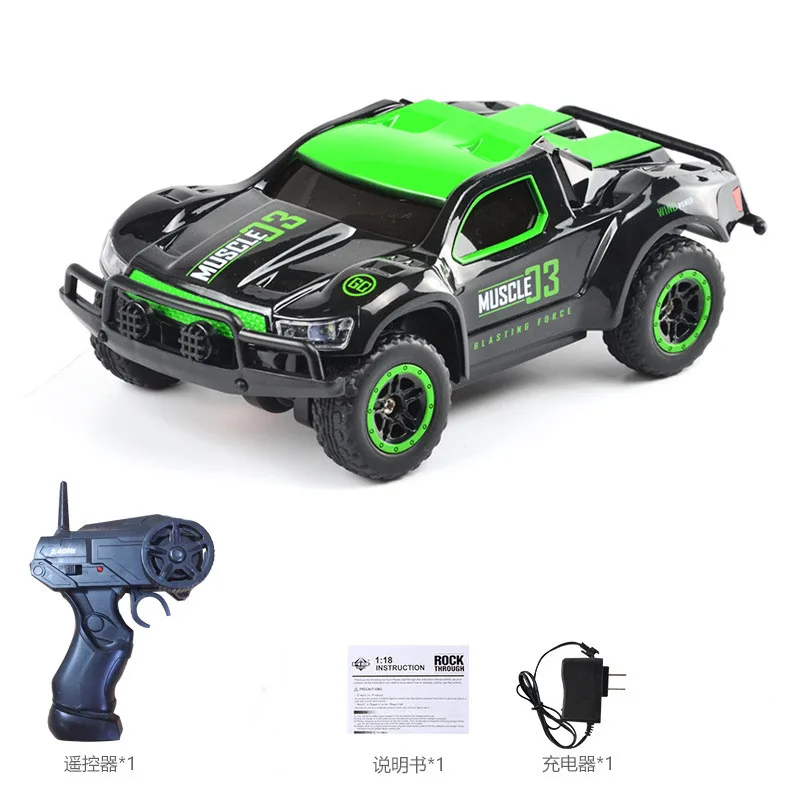 Four-wheel drive 2.4GHz 1:43 short card semi-proportional control Children s charging toy remote control car Four-wheel drive 2.4GHz 1:43 short card semi-proportional control Children s charging toy remote control car