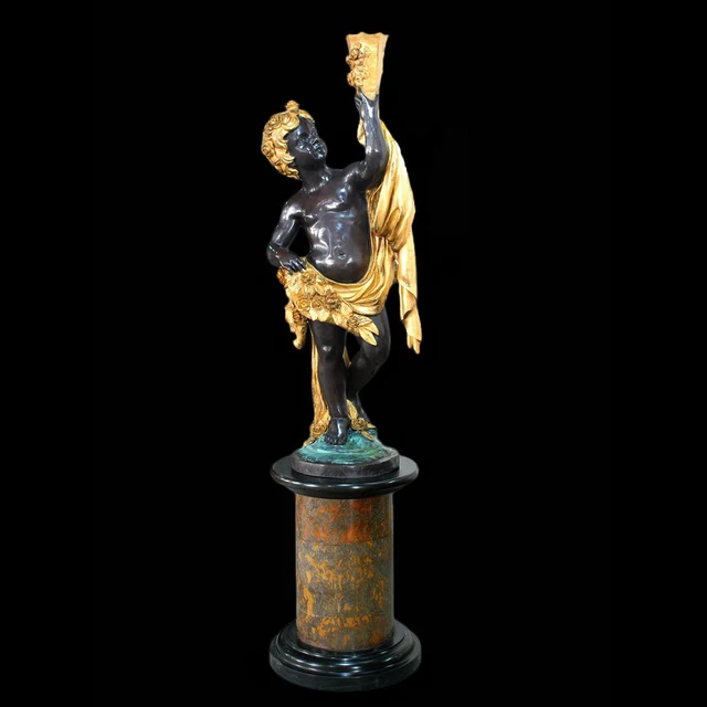 Life Size Pair Sculptures For Villa Decor Harvest Boy And Life Size Pair Sculptures For Villa Decor Harvest Boy And Bronze Statues Sculpture Outdoor