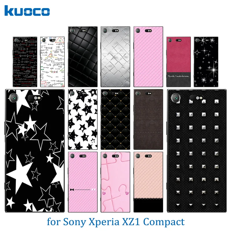 For Sony Xperia XZ1 Compact Phone Cases Silicon Colorful Pattern Cover for Full Protect Funda |