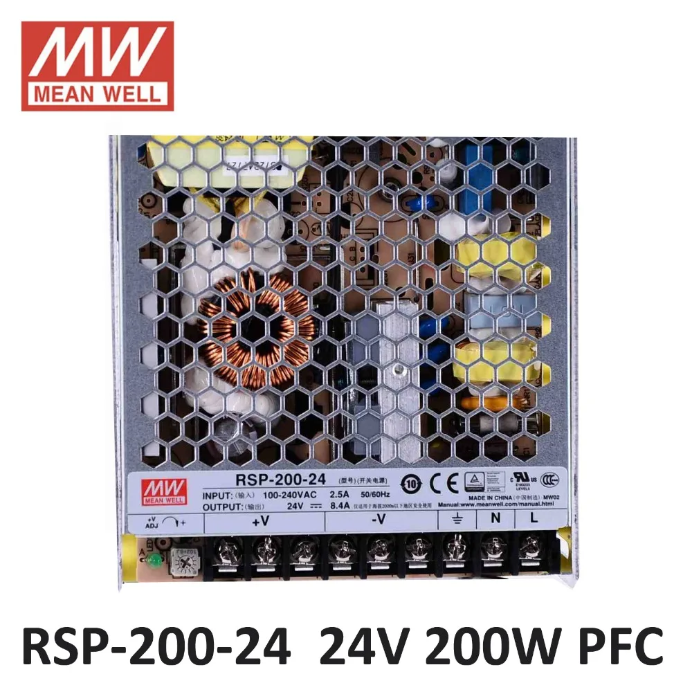 24V 8.4A 200W PFC function Original MEAN WELL Switching Power Supply