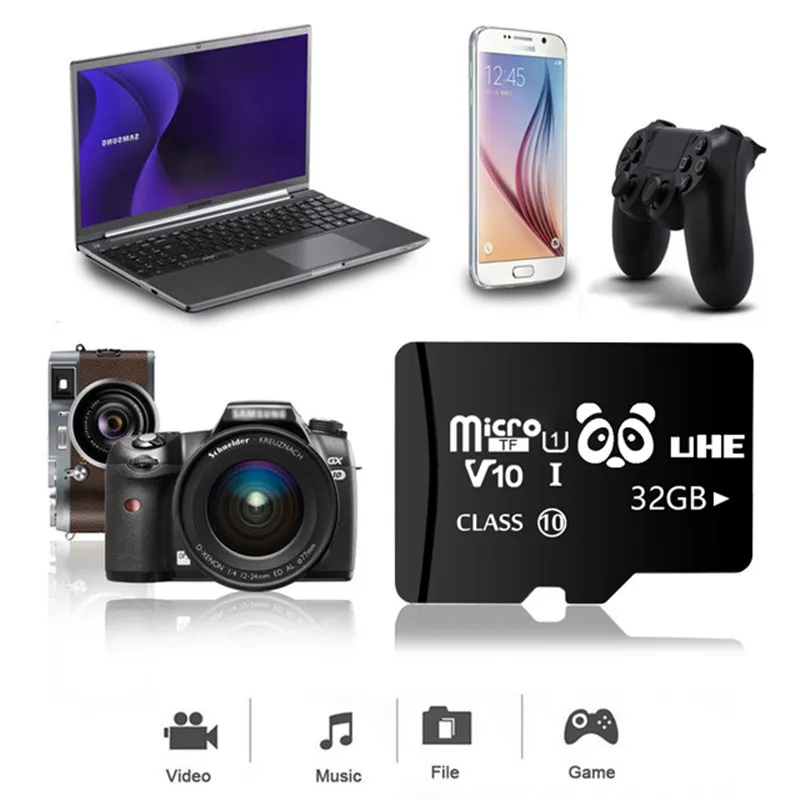 

Micro SD 32G 64GB Memory Cards 4GB 8GB 16GB High Speed Flash TF Microsd Card with Adapter For SmartPhone Tablet Camera PC