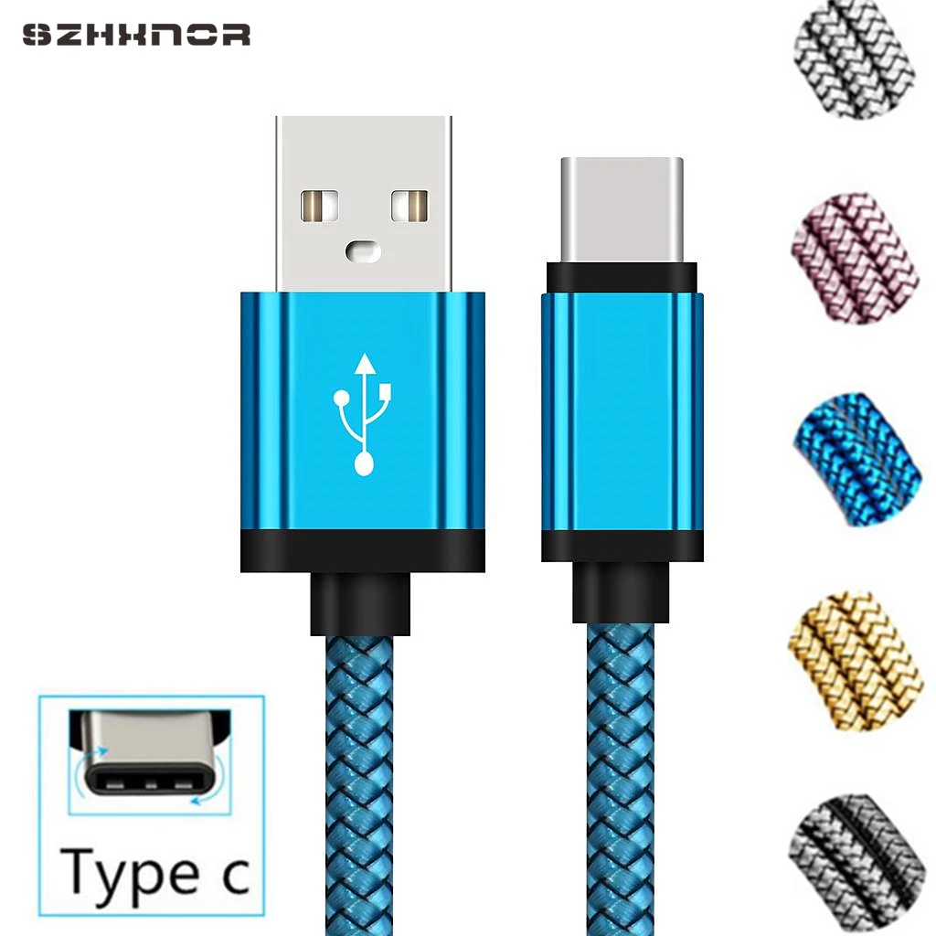 Зарядное устройство type C длиной 1 м 2 м USB qucik, зарядное устройство USB C для huawei P20 Lite samsung Galaxy Note 8 9 A5 A7 S8 A40 S10, зарядное устройство