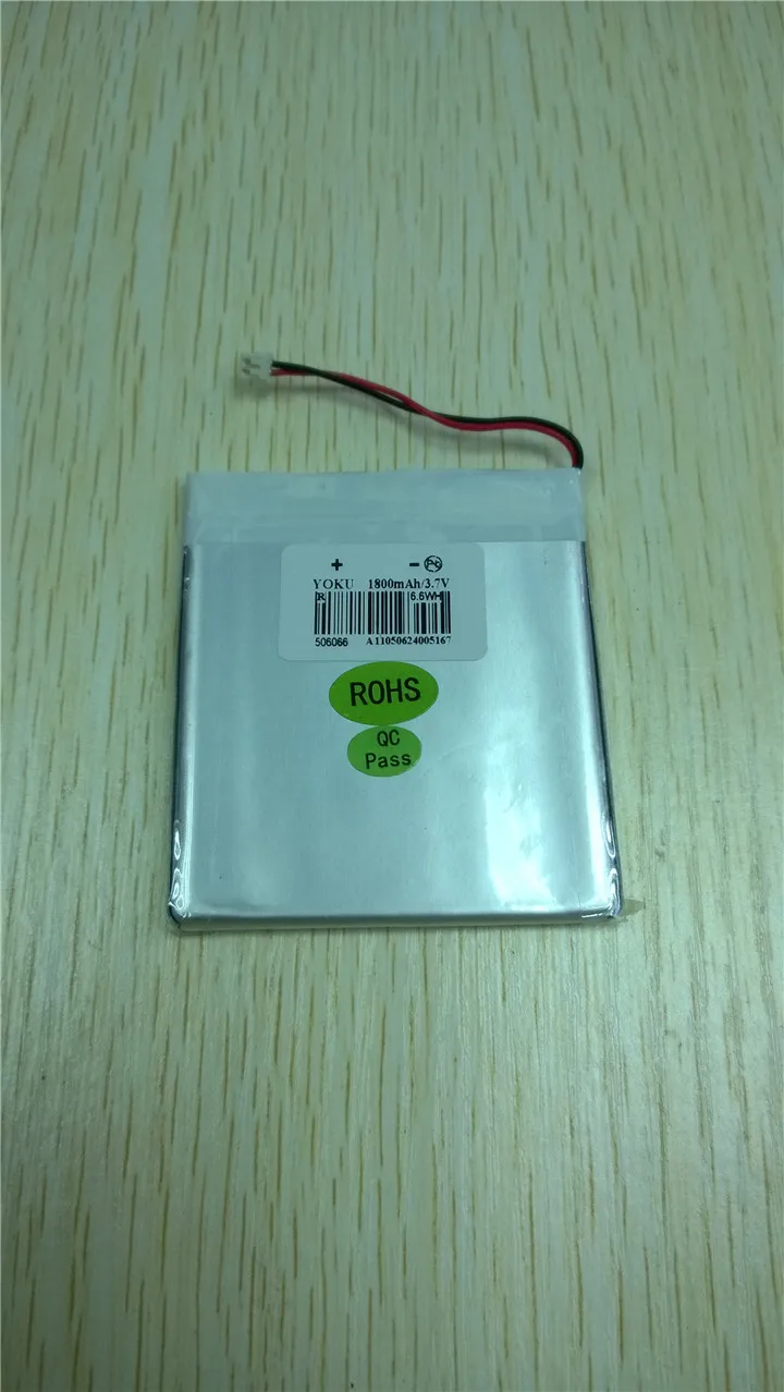 Полимерная литиевая батарея 3 7 V 506066 1800mAh GPS динамик продукты литий-ионная