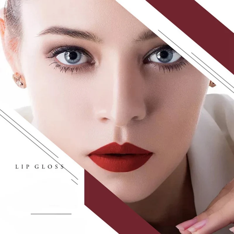 

3 Pcs Beauty Lip Glosses Set Long Lasting Waterproof Non-Stick Cup Liquid Lipstick Kit Multicolor Matte lip gloss Makeup Set