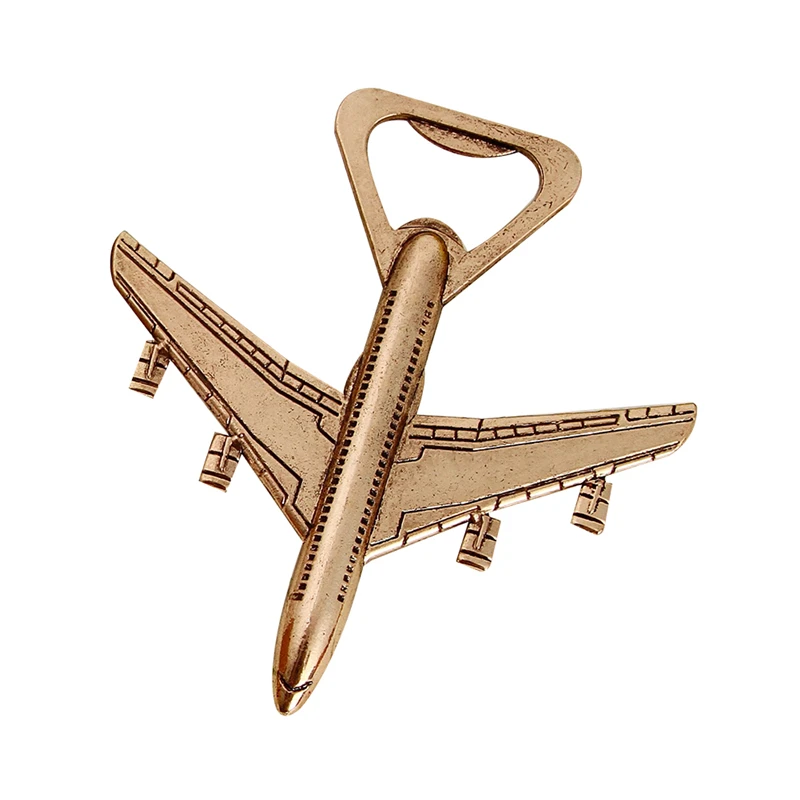 

Airplane Model Bottle Opener Creative Versatile Alloy Airplane Shape Beer Bottle Opener Wedding Decorations Party Favors Gift