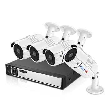

BESDER H.265 Security Camera System H.265 PoE48V 4CH NVR Kit 4PCS 4MP 2MP Waterpoof IP Camera PoE & 4CH 4MP PoE NVR CCTV Kit P2P