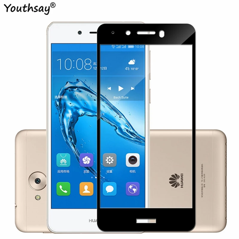 Full Glass For Honor 6C Screen Protector 2.5D Coverage Protective Film Huawei Youthsay DIG-L21 DIG-L21HN | Мобильные телефоны и