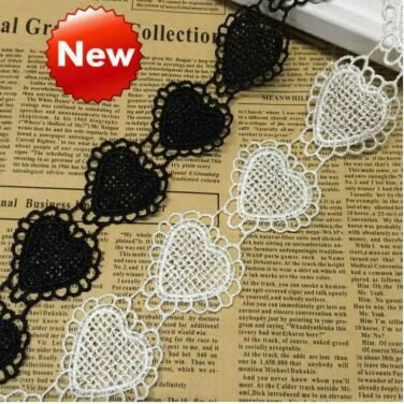 3yards/lot Polyester Lace Ribbon clothing decoration ribbon lace trim fabric for Sewing Bridal Wedding dress Craft