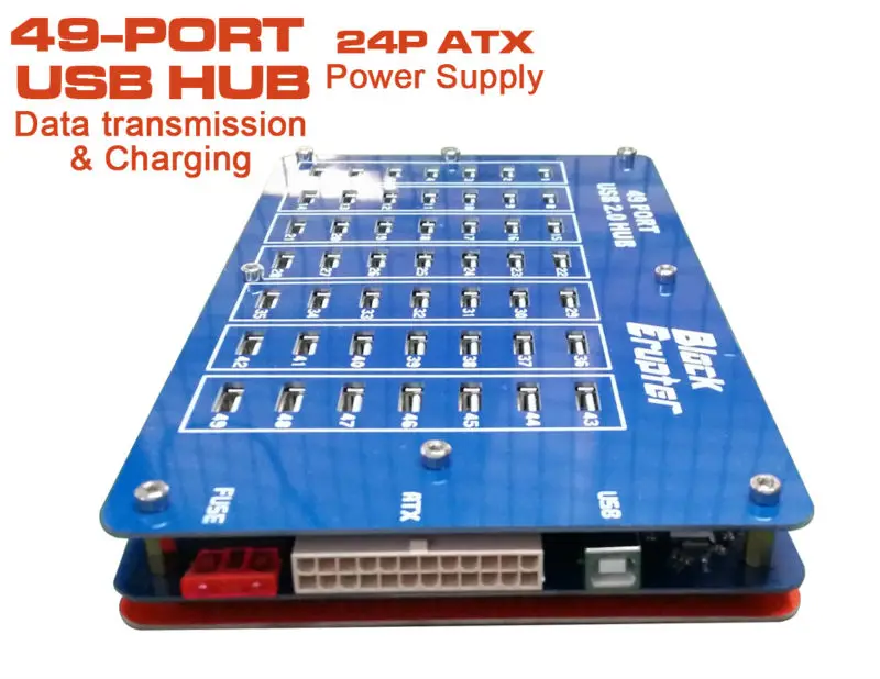 Us 131 1 5 Off 49 Port Usb Hub Charging Or Transfer Data Usb2 0 Hubs By The Psu Power For Bitcoin Mining Industrial Grade In Usb Hubs From Computer - 