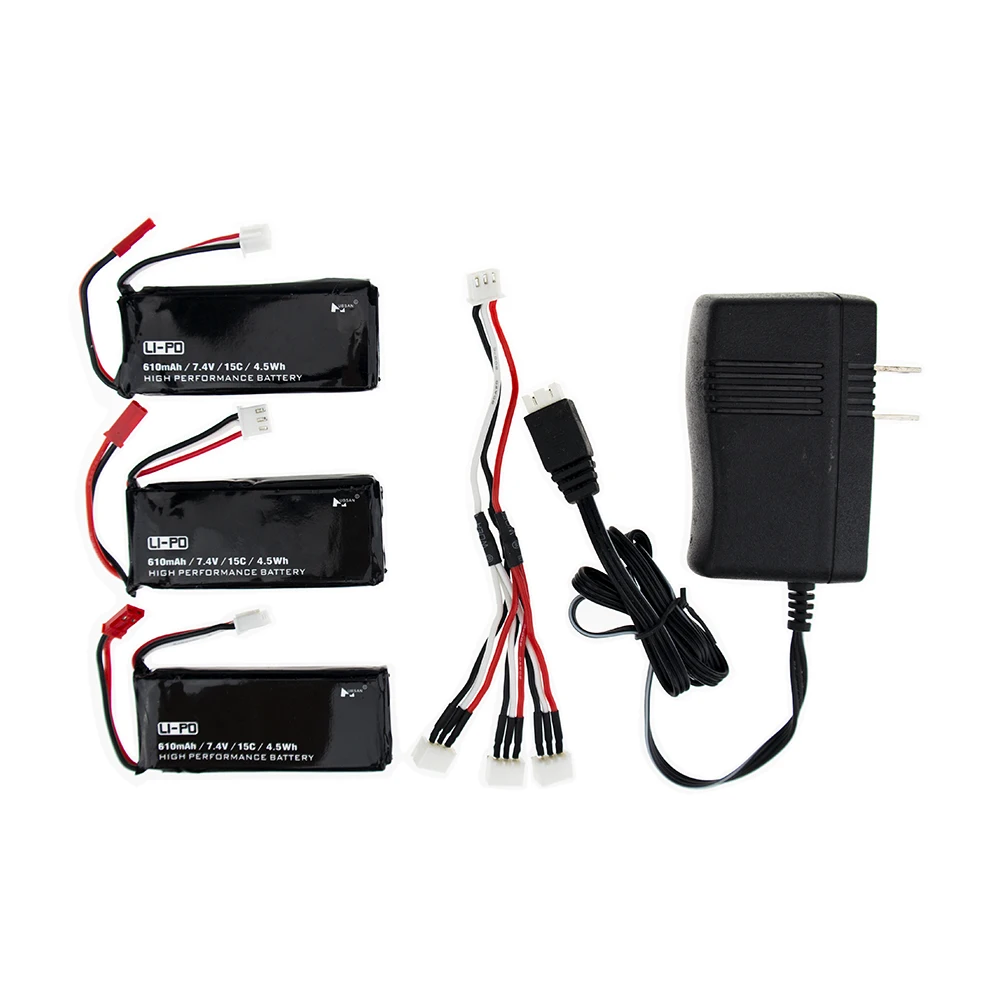 Аккумуляторы huabsan H502S lipo 7 4 В 610 мАч Втч с зарядным устройством|Перезаряжаемые